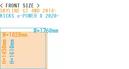 #SKYLINE GT 4WD 2014- + KICKS e-POWER X 2020-